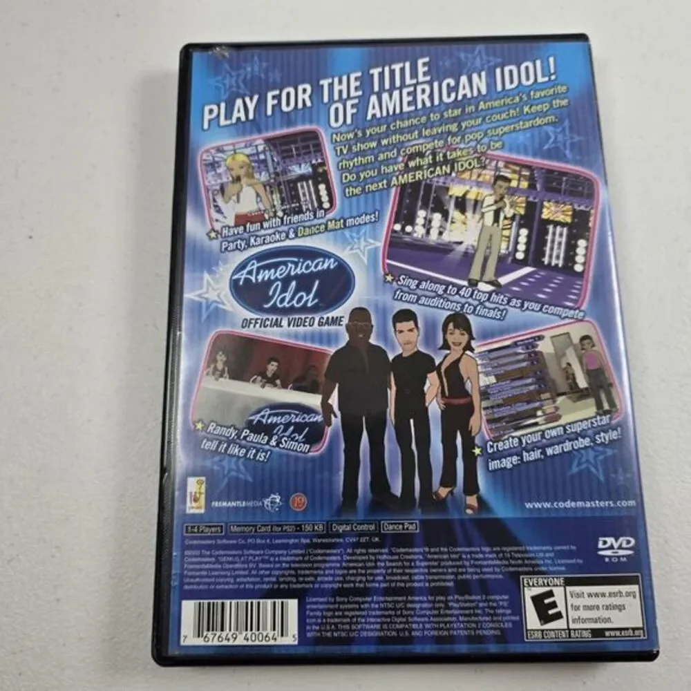 American Idol PS2 (Sony PlayStation‎ 2, 2003) COMPLETE W/MANUAL